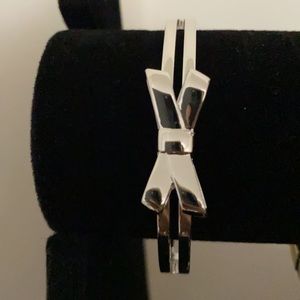 NWOT Kate Spade silver bow bracelet